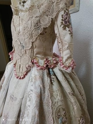Vestido de fallera con complementos