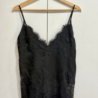 Talla XS - Zara Top largo encaje negro