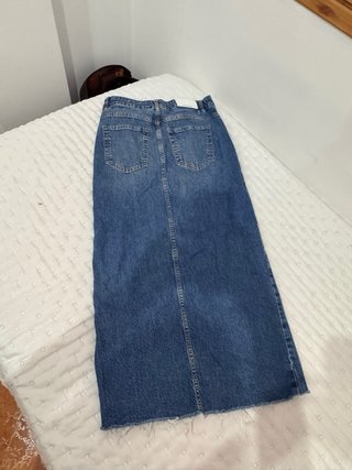 Falda vaquera larga Stradivarius