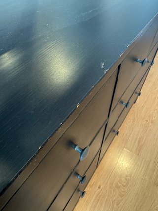 Cómoda Ikea Hemnes Negra