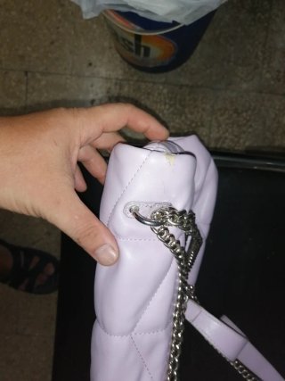 Borsa donna lilla trapuntata
