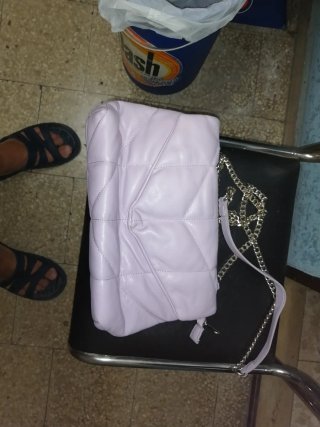 Borsa donna lilla trapuntata