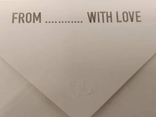 Tre buste da lettera con fiori