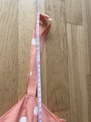 Vestido coral lunares blancos tirantes XXS