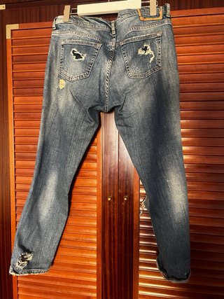 Jeans Zara Strappati Effetto Vintage Taglia 44