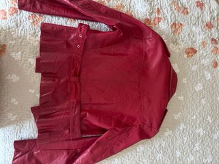 Chaqueta Piel Vintage Oakwood Roja