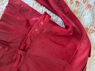 Chaqueta Piel Vintage Oakwood Roja