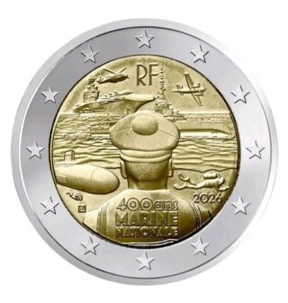 Moneda conmemorativa 2€ Francia 2026. Marina