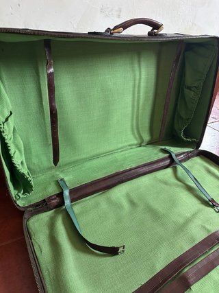 Maleta Vintage Cuero Marrón