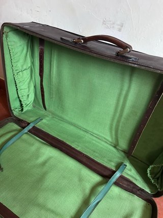 Maleta Vintage Cuero Marrón