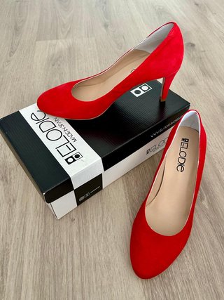 Zapatos Elodie Rojos Tacon