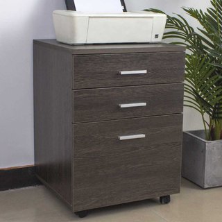 Cassettiera Scrivania Ufficio Legno MDF Mobiletto Stampante