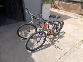 Bicicleta Montaña Naranja y Azul