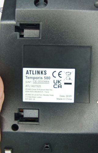 Telefono Fisso Alcatel Temporis 580 Nero