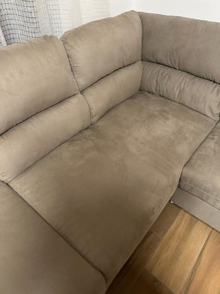 Divano con penisola marrone/grigio  divano letto