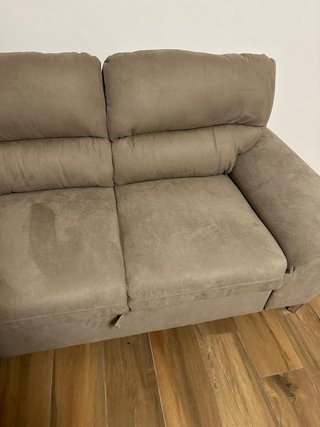 Divano con penisola marrone/grigio  divano letto