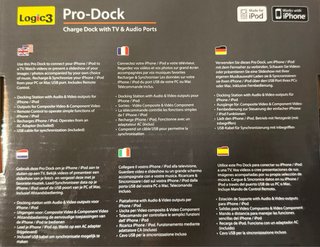 Logic3 Pro-Dock para iPhone/iPod 30 pines (2009) N