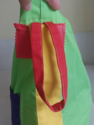 Mochila guardería tela niña bruja gato