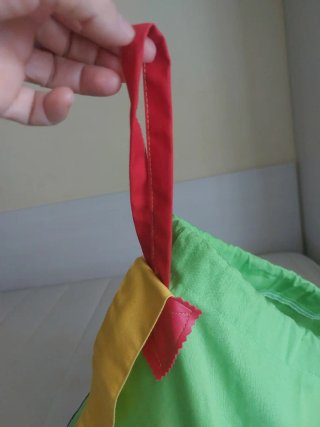 Mochila guardería tela niña bruja gato
