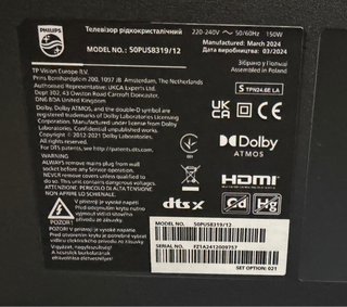 Televisor Philips Negro