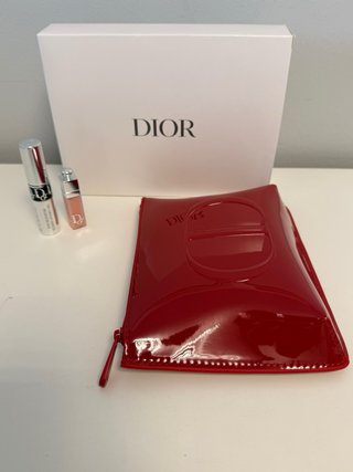 Neceser Dior Charol Rojo + 2 Productos