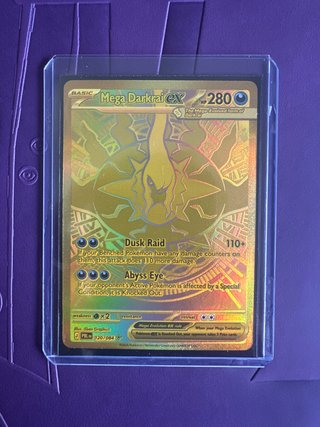 Mega Darkrai EX Gold Carta Pokémon