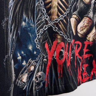 Vintage Grim Reaper Graphic T-Shirt Black M