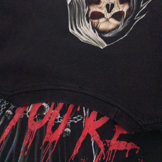 Vintage Grim Reaper Graphic T-Shirt Black M