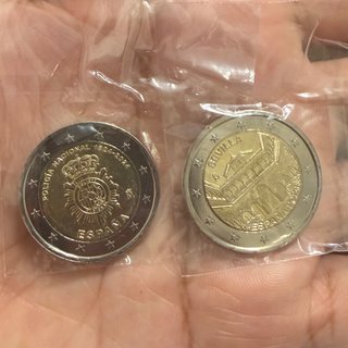 Lote 2€ SC Sevilla y Policía Nacional España 2024