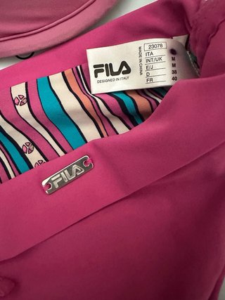 Costume Fila due pezzi rosa e multicolor