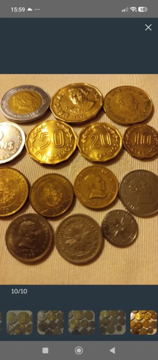 Lote monedas Uruguay