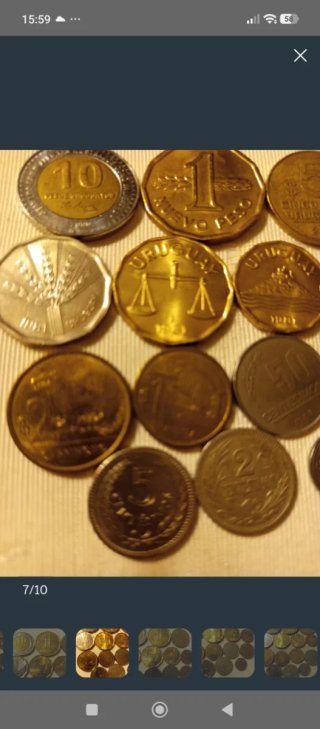 Lote monedas Uruguay