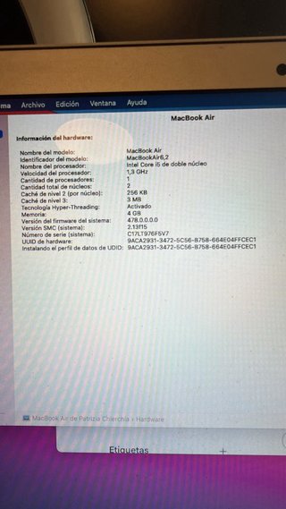 MacBook Air 13 mediados 2013