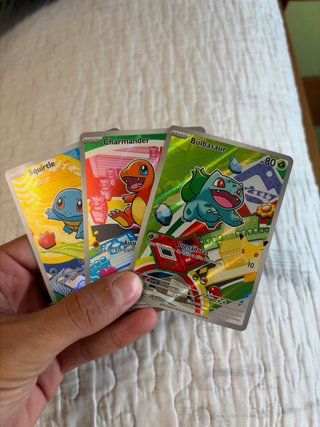 Primer compañero - Bulbasur, Charmander y Squirtle