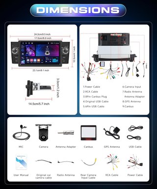 Autoradio Android 15 per Fiat Punto 2005-2009