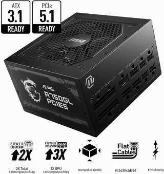 MSI MAG A750GL PCIE5 Alimentatore 750W