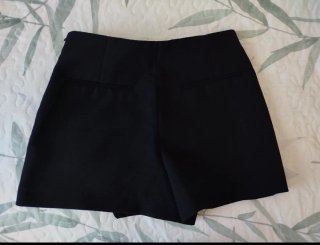 Minifalda pantalón negra Zara - M