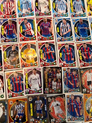 Gran Lote cartas cromos Adrenalyn XL liga 2014-15