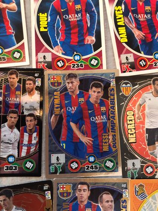 Gran Lote cartas cromos Adrenalyn XL liga 2014-15