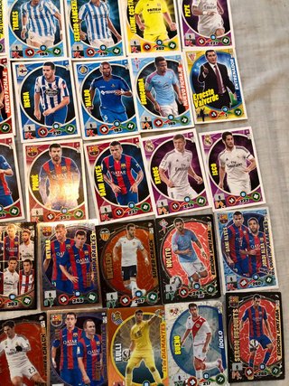 Gran Lote cartas cromos Adrenalyn XL liga 2014-15