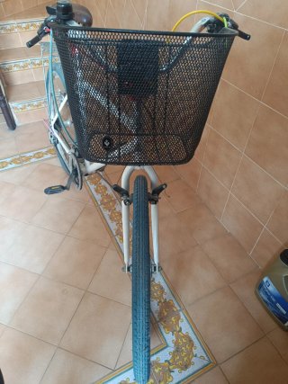 Bicicleta 26 con cesta y portabultos