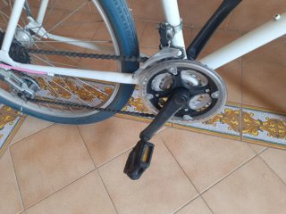 Bicicleta 26 con cesta y portabultos