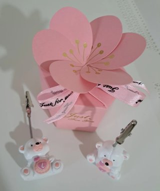 Bomboniere Orsetto Rosa Just For You bambina