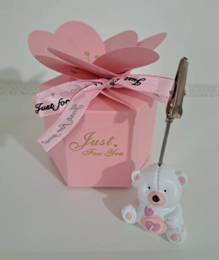 Bomboniere Orsetto Rosa Just For You bambina