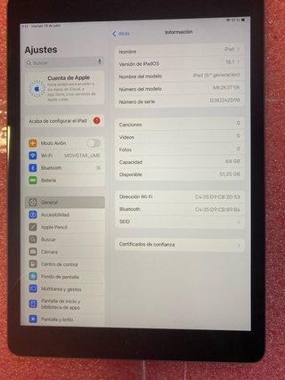 iPad 9ª Gen Space Gray Nuevo