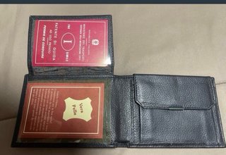 Billetera cartera italiana de piel