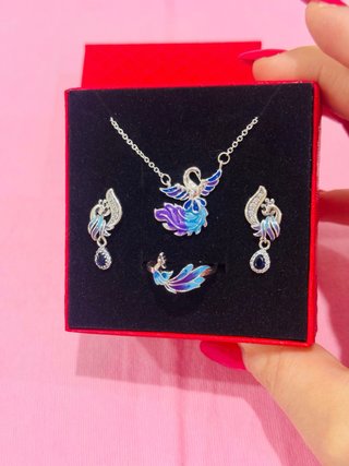 Set gioielli fenice argento 925