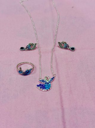 Set gioielli fenice argento 925