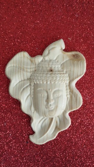 Figura Buda madera tallada mano