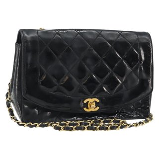 CHANEL Diana 25 Matelasse Chain Bag Patent